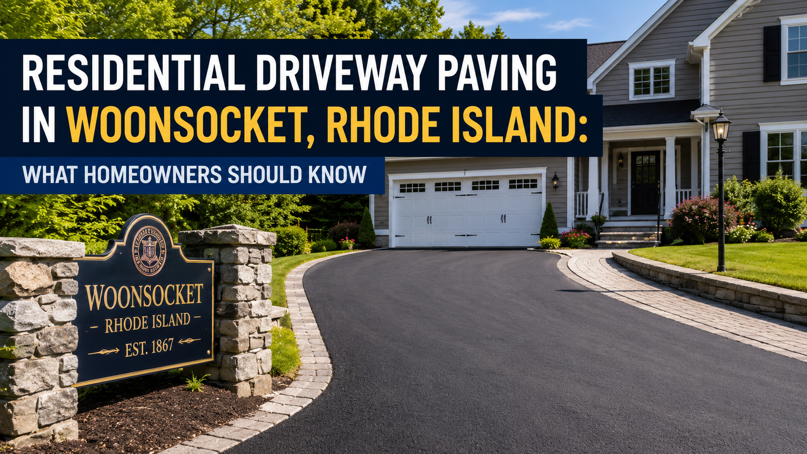 Residential Driveway Paving in Woonsocket, Rhode Island: What Homeowners Should Know